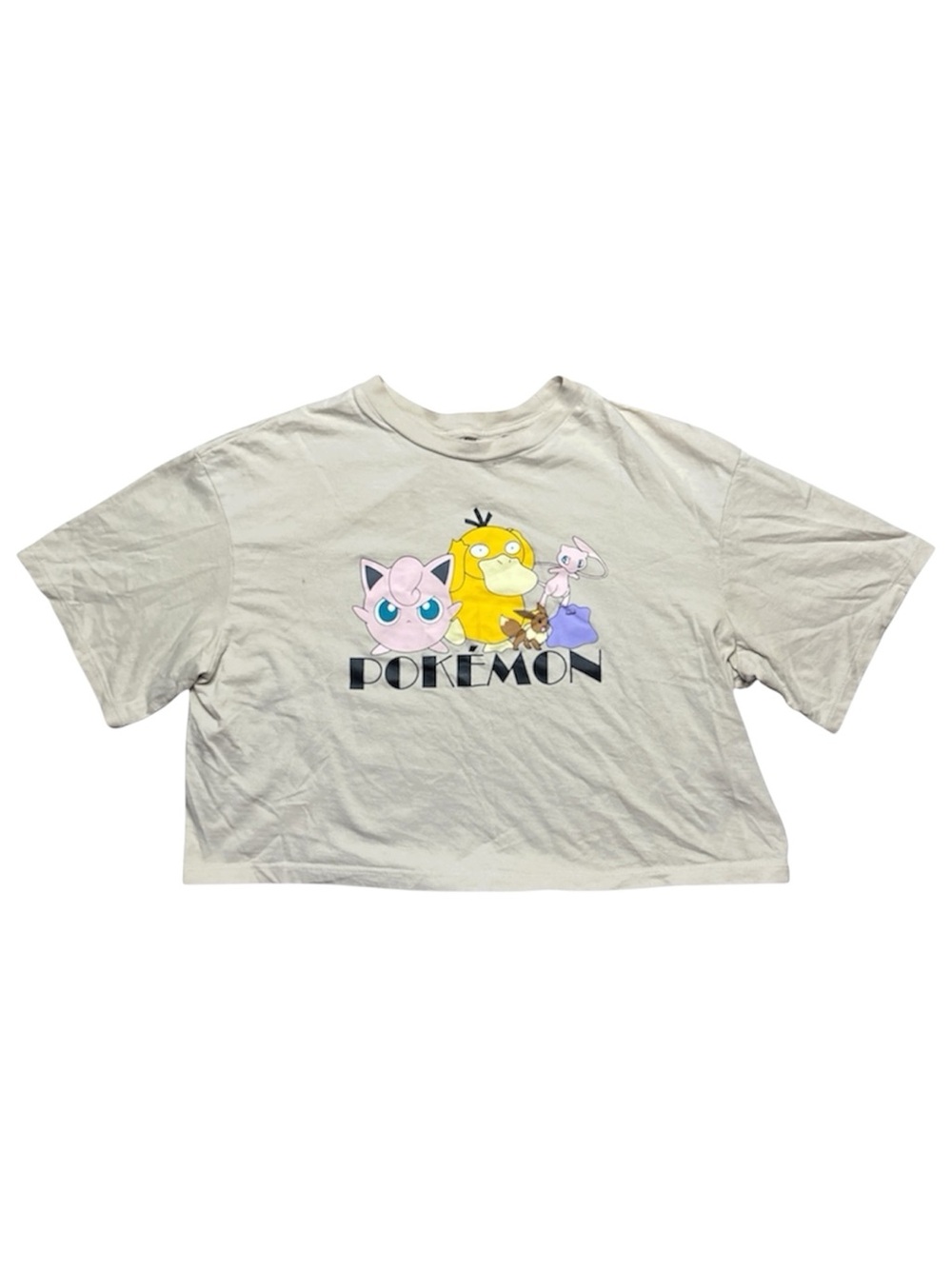 H&M Pokémon Cropped Tee Beige XS / S